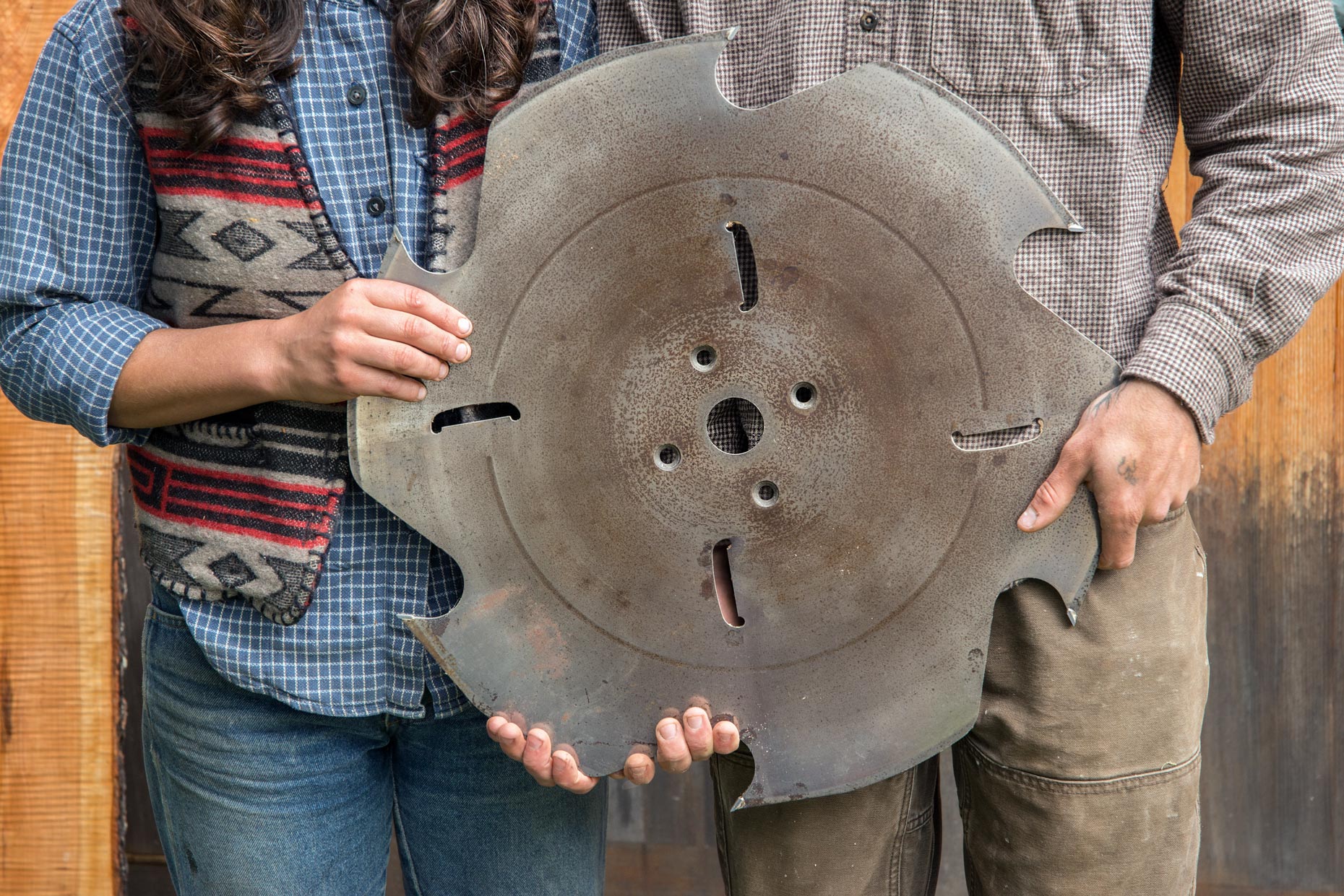 Advertising and social media photographer hands of woodworkers 